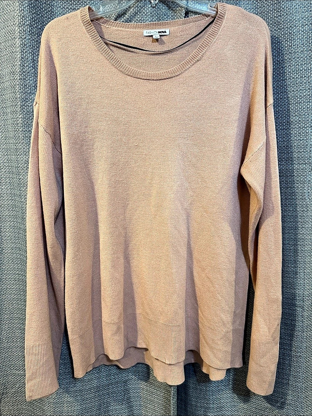 Fashion Nova The Ultimate Staple Sweater Pink Size Large